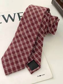 1 Piece High-End Fashion Unisex Pointed Scarf, Long Retro Casual Plaid British Niche Necktie, Multifunctional Belt, Gift - Multicolor - View 8