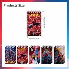 Marvel 10 piezas de Cuaderno Espiral Mini con Estampado, Regalo de Fiesta de Cumpleaños Feliz, Útiles Escolares Cuaderno de Bolsillo, Recuerdo de Fiesta para Niños y Adolescentes. - Multicolor - Ver 5