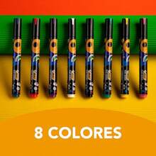 BIC Marcadores a Base de Agua Intensity Paint Markers Pastel Fáciles de Usar en Multisuperficie Tela Cristal Madera Cartón Plástico y Metal 98% de Materiales Reciclados 8 Pastel - como en la foto - Ver 3