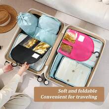 6-Pack Extra Long Wig Storage Bags With Hanger For Travel & Closet - 05 Pink 12PCS - View 4