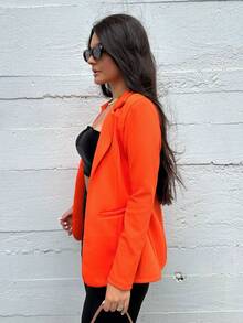 Women Coats - Orange - View 10