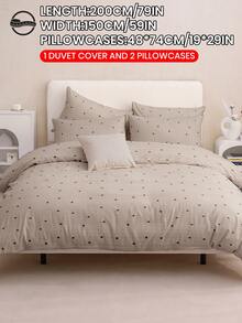 2/3pcs Bedding Set (1pc Duvet Cover + 1/2pcs Pillowcase, Without Filler), Breathable & Comfortable, Soft & Pilling Resistant, Suitable For Double/Full/Queen/King Size Bed, All Season Use, Multiple Sizes Available, Machine Washable, Decorative Bedroom - Multicolor - View 18
