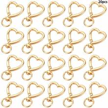 10/20pcs Heart Shape Key Ring, Durable Keychain & Bag Hanging Supplies - Heart-shaped Keychain - View 8