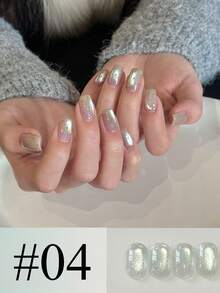 10毫升冰透明闪光晨曦花园系列猫眼凝胶指甲油 2026 春夏新款流行美白闪亮水晶猫眼美甲用品 绿色指甲 粉色指甲 春季指甲 夏季指甲 - 彩色 - 查看 17