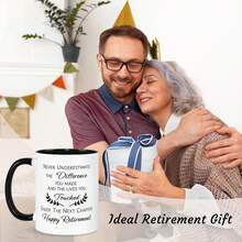 Cốc cà phê sứ 11oz với chủ đề "Chúc mừng nghỉ hưu", thích hợp sử dụng hàng ngày tại nhà và văn phòng. Cốc cà phê, cốc sứ, in hai mặt, có thể tái sử dụng, dùng được trong lò vi sóng và máy rửa chén, thích hợp làm quà sinh nhật, quà Ngày của Mẹ. - trắng - Xem 7