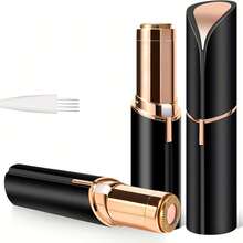 1pc Aesthetic Mini Lipstick Design Electric Women's Facial Hair Remover, USB Rechargeable Painless Facial Trimmer, Portable Compact Shaver For Lip And Peach Fuzz, Essential Travel Beauty Tool - Multicolor - View 14