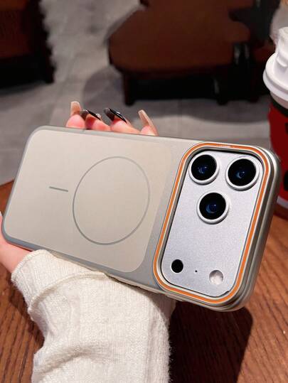 奢华哑光电镀磁吸无线充电手机壳，兼容 17 Pro Max、17 Pro、17、16 Pro Max、16 Pro、16、15 Pro Max、15 Pro Max、15 Pro、15、14 Pro Max、14 Pro、13 Pro Max、13 Pro，时尚双色冰感防震保护套