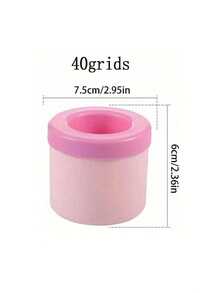 1 Silicone Portable Ice Mold, Cylindrical Ice Cube Mold, Easy To Release Silicone Ice Grid, Multi-Layer Design, Simple Bucket Shape With Lid, Reusable, Suitable For Home, Bar, Club And Outdoor Summer Drinks, Ideal For Making Cocktails And Fruits, Kitchen Supplies, Holiday Kitchen Accessories - Fashionable - View 9