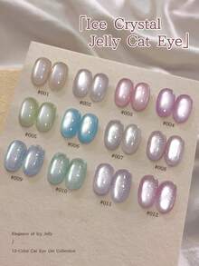 XEIJAYI 12 Colors Cat Eye Pattern High Saturation Semi-Solid Nail Polish Gel, Suitable For Special Use In Nail Salons - Multicolor - View 6