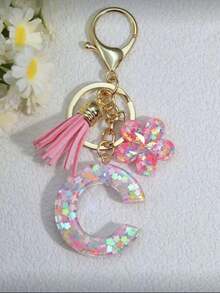 Colorful Flower Pendant Keychain, Suitable For Bag Decoration, Great Gift For Girlfriend - Baby Pink - View 5