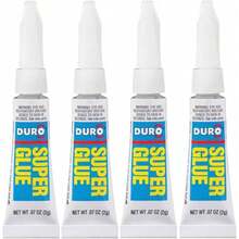 Super Glue, Clear Superglue, 0.07 Fl Oz Tube, 4 Pack - Cyanoacrylate Adhesive Instant Glue, Quick Dry - 1 - 查看 3