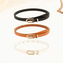 4pcs Minimalist Women & Teenage Students Fashion Belt Set - Multicolor - View 15
