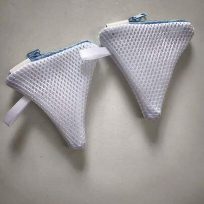 1/3pcs Laundry Bag With Zipper Closure - Thick Mesh Washing Bag With Corner Design, Can Hold Laundry Detergent, Fabric Softener, Shoe Bag - Ideal For Laundry Room Organization