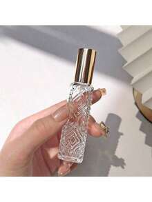 1/3pcs 12ml Refillable Aluminum Sprayer Glass Bottle, Diamond Pattern Mini Perfume Atomizer, Travel Cologne Spray Pump Bottle, Suitable For Room, Bedroom, Daily Use, Perfume, Glass Container, Perfume Sprayer, Refillable Container, Glass Bottle - Multicolor - View 4