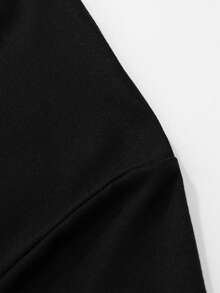 GRDR Men's Fashionable Summer Short Sleeve Mock Neck T-Shirt - Black - View 7