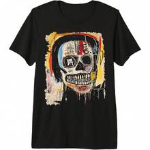 Art Style Graffiti 80s Abstract Pm Tri-Blend T-Shirt All Seasons,220g Pure Cotton Single-Sided Printed Crew Neck Short-Sleeved T-Shirt,Unisex Top,Base Layer - 顏色3 - 查看 1