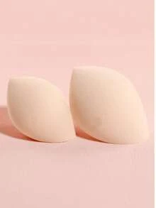 2pcs Portable Irregular Makeup Sponge For Daily Use - Apricot - View 2