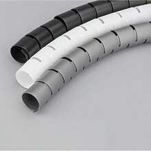 1 Roll 1M New Computer Cable Protection Tube. Network Cable Protective Sleeve, Anti- Cable Management Tube, Cable And Wire Organizer For Computer And Automotive - A - View 5