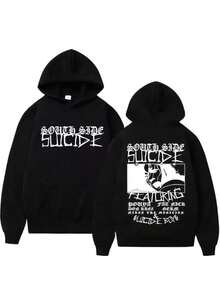 Suiciddeeboys G59  Hoodies Men Women Clothing Fashion Hop Sweatshirts Vintage Harajuku Hooded S Streetwear Essentials Hoodie Hoodie Women Sweatshirts Women Hoodies Men's Hoodie Sweatshirts Men Essentials Fear - 黑色 - 查看 5