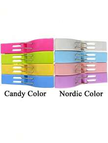 8/4/2/1pc Plastic Beach Towel Clips, Windproof Clips, Large Cute Windproof Clips, Plastic Quilt Clips, Use These Bright And Durable Beach Towel Clips To Secure Your Beach Towels! Windproof Seamless Bed Sheet Sock Clips, Suitable For Home Use And Travel (Random Color) - Multicolor - View 8