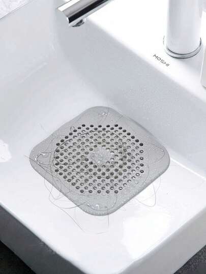 5/10/15个装硅胶水槽排水过滤器，带吸盘式排水滤网，淋浴毛发收集器，防止堵塞和异味，适用于浴室、浴缸和厨房水槽，浴室配件