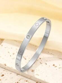 Bộ 3 vòng tay bạc thanh lịch | Thiết kế hình vỏ sò, cỏ ba lá và dây đeo | Bộ quà tặng dành cho phụ nữ - Bộ vòng tay - Xem 4