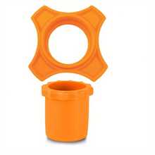 麦克风防风罩，硅胶麦克风保护套，KTV专用防滚麦克风保护套 - 麥克風矽膠2件套 橘色 - 查看 3