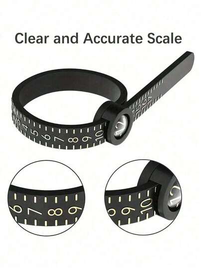1pc White Soft Ring Sizer, Measuring Tool For Ring Size, Jewelry Measuring Tape