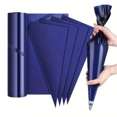 1 Roll Thick Dark Color Piping Bag - Non-Slip Design, High Quality, Easy To Roll Up And Store - Large Capacity Piping Bag, 21 Inch Continuous Roll Piping Bag - Dust-Proof Seal, Easy To Clean, Suitable For Cake Decorating, Frosting And Pastries