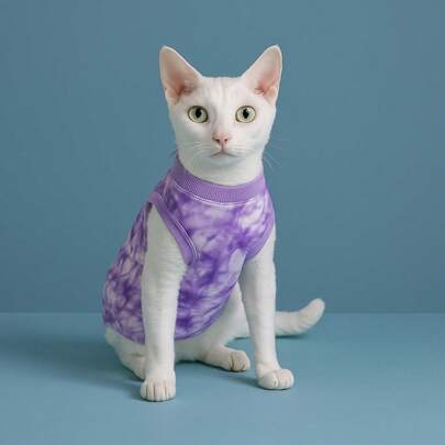 猫咪绝育术后恢复服，防止舔舐，轻薄透气，适合雌性猫咪和幼猫，春夏款