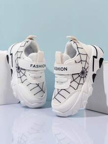 2026 Spring/Autumn New Kids' Breathable Mesh Sports Shoes, Toddler Soft Sole Non-Slip Running Sneakers - White - View 1