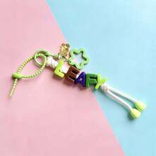 One Personalized Hand-Woven Keychain, Colorful Beads, Star/Bear Accessories, And Customizable Lettering. A Great Back-To-School Or Birthday Gift. - Star Keychain - View 20