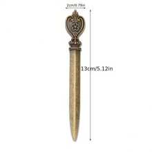 Unopened Letter Opener - Vintage European - A Portable Prop For Journaling - Featuring A Seal Breaker, A Paper Cutter, And A Birthday Gift - 花金刀 - 查看 1