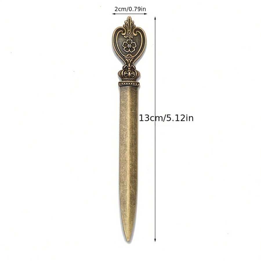 Unopened Letter Opener - Vintage European - A Portable Prop For Journaling - Featuring A Seal Breaker, A Paper Cutter, And A Birthday Gift - 花金刀 - 查看 1