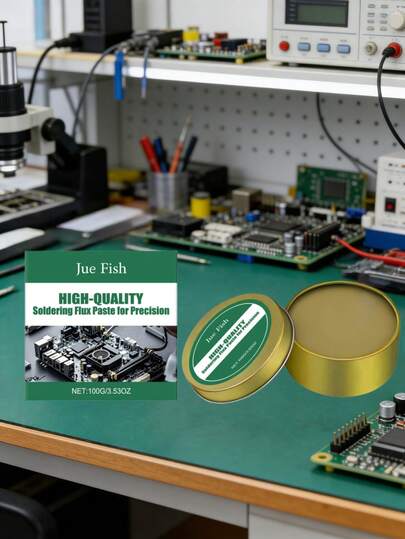 JUE FISH Soldering Paste, Thermal Conductive Deoxidizing Cleaning Flux For Soldering Points, Home Electronics Repair Welding Care Paste