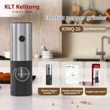 1pc Electric Pepper Grinder - Wireless - Adjustable Coarseness, One-Touch Operation, Smart Grinder For Salt/Pepper/Herbs/Spices, Durable Plastic, Multiple Styles - Multicolor - View 17