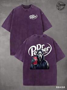 VP Racing Skeleton-Shirts, Eye-Catching Graphic-Shirts, Drifting And Racing Life Clothes Specially Designed Car Lovers; 230G Washed Cotton - Purple 1 - View 7