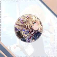 Violet Evergarden Anime Girl Badge Set, Blonde Character Pin Button Collection, Multiple Styles Round Brooches For Bag Backpack Clothes Decor, Fan Collection Gift - Multicolor - View 11