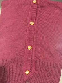 Beautiful, Fashionable, Lightweight Knit Cardigan With Buttons And Elastane. (Super Shipping!) - Nostalgia - View 1