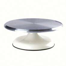 1pc Rotating Cake Display Stand With Anti-Slip Base, Sturdy And Durable Dessert Turntable, Suitable For Bakery, Wedding And Other Occasions - Multicolor - View 9