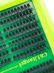 C&Litangel 280片狐狸（50D+80D）DIY假睫毛套装，自然蓬松，浓密纤长，外眼角纤长，对称设计，超柔软轻盈，可重复使用的单节假睫毛，适合新手、旅行、日常佩戴、婚礼、约会、派对、假日等场合。 - D - 查看 6