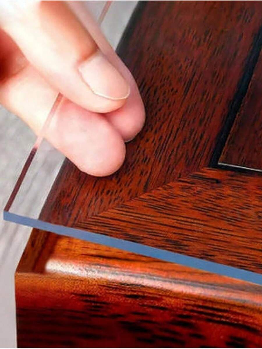 Premium 100% PVC Transparent Tablecloth, 1.0mm Thick, Scratch-Resistant, Wear-Resistant, Heat-Resistant, Easy To Clean, Suitable For Home, Hotel, Restaurant And Cafe Tables, Minimalist And Fashionable Tablecloth Effectively Protects Furniture.