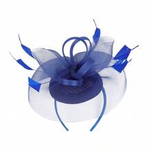 1 chiếc mũ cài tóc nữ kiểu Kentucky Derby, mũ dự tiệc trà, mũ lưới cài hoa và lông vũ, phụ kiện đội đầu cho đám cưới và tiệc cocktail. - Nhiều màu - Xem 16