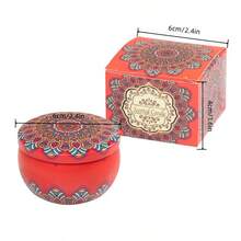 1支花香蜡烛，无烟，大豆蜡，持久留香，浪漫礼物 - 多色 - 查看 5