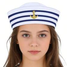 5pcs Halloween Couples Accessories Set - Cap, Sailor Hat, Tie, Scarf, Party Cosplay Props - Multicolor - View 13