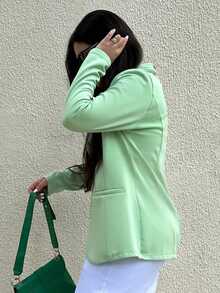 Women Coats - 薄荷綠 - 查看 2