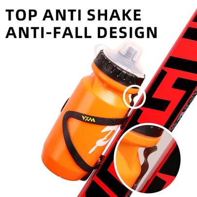 VXM Carbon Fiber Bicycle Water Bottle Cage, Integrated Aerodynamic Design For Mountain & Road Bikes