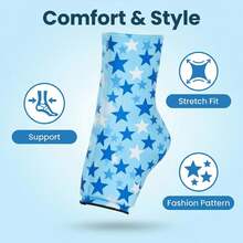 1pc Solid Gel Cold Pack, Toe Cold Compress Ice Bag Ankle Support, Multi-Functional Cold/Hot Compress Ankle Wrap, Soft & Skin-Friendly Unisex - الأزرق - مشاهدة 4