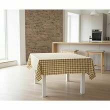 Kiva Stain-Resistant Tablecloth, Medium Checkered Pattern, Extra Soft Touch, Teflon Coated And Waterproof, Sizes From 100x140 To 300x140 Cm And Round 140 Cm - Stain-Resistant Tablecloth - Available In 15 Colors - 選項 9 - 查看 2