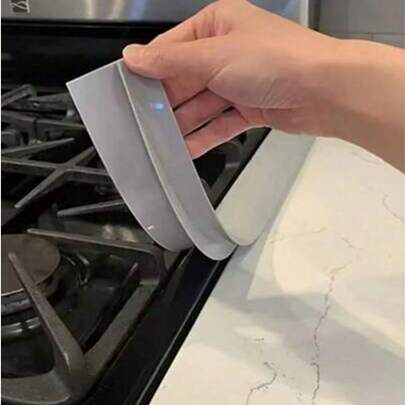 1PC  Stove Counter Cover Kitchen Seal, Stove Top Seal, Organic Silicon High Temperature Resistant Kitchen Gap Strip, Kitchen Accessories,Kitchen Decor And Accessories,Home Essentials,Kitchen Organization And Storage,Oil And Dirt Resistant Gas Stove Gap Soft Sealing Strip Silicone Gap Plug Kitchen Stove Counter Gap Cover - Flexible Stove Space Filler,Kitchen Decor,Halloween-ASDF#Kitchen Essentials,Kitchen,Kitchen Deccor